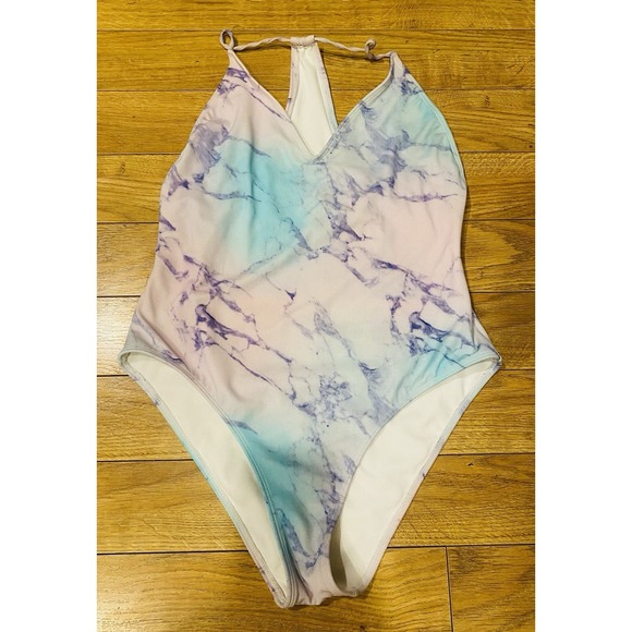 L.a. Hearts Women's Tie Dye One Piece Swimsuit Size M - Picture 2 of 5